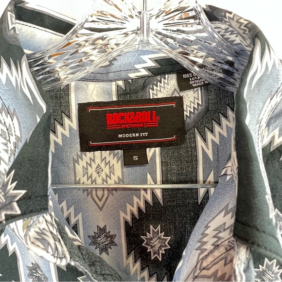 Men's Rock & Roll Western snap shirt - Picture 4 of 7